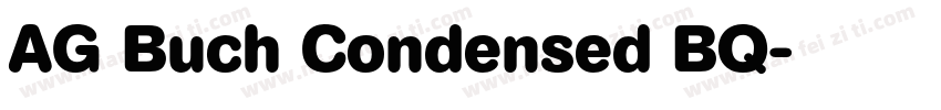 AG Buch Condensed BQ字体转换